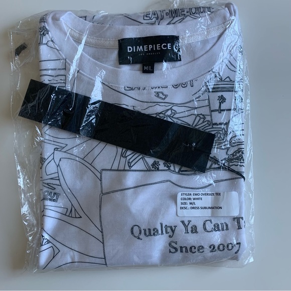 dimepiece e-m-o hi lo shirt - Picture 5 of 6